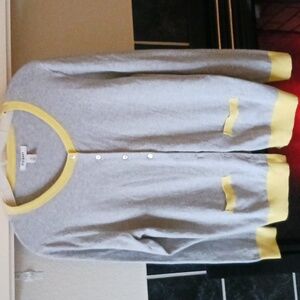 Old Navy Gray and Yellow Sweater